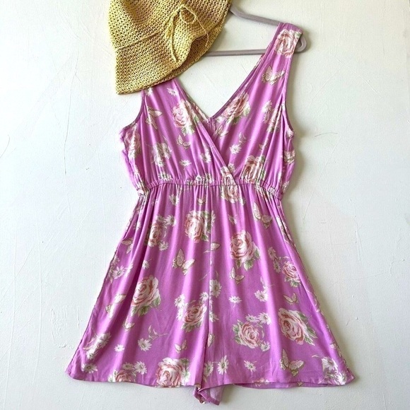 NEW BP. Lilac Floral butterfly Bohemian sleeveless SMALL NWT - Picture 5 of 16